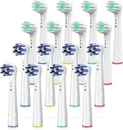 Replacement Toothbrush Heads for Oral B Braun, 16 Pack Professional Electric Toothbrush Heads, Precision Clean Brush Heads Refill Compatible with Oral-B 7000/Pro 1000/9600/5000/3000/8000 (16pack)
