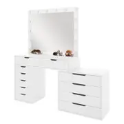 Lassie 110-170cm Hollywood Dressing Table with Drawers