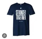 Carlton Blues Carl Stronger Together Tee T Shirt Navy Men's XL AFL Merchandise