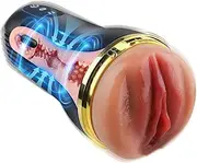 Automatic Male Masturbator Cup Adult Sex Toys 10 Vibration with 5 Suction Modes Sex Toy for Men Solo Stroker Adult Toys Masturbating for Men Pocket Pussy Masturbators Blowjob Machine with 3D Realistic Vagina Pussy