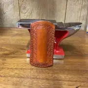 Leather Knife Slip Pocket Sheath With Clip Great For A Case Folding Knife