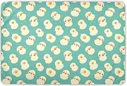White Cute Duck Face Extra Large Resuable Changing Pad Covers Waterproof Washable Bed Wetting Sheet Leakproof Quick Drying Toddler Bedding Products for Infant Baby 52" L x 34" W