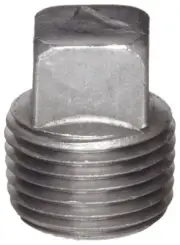 High Pressure Steel Fitting 1/2" Plug Square Head 5000 psi