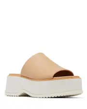 Sorel Women's Dayspring Leather Platform Slide Sandals