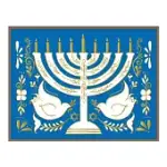 HANUKKAH MENORAH LARGE EMBELLISHED