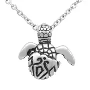 Baby Turtle Necklace Sea Turtle Charm Egg Pendant Stainless Steel by Controse