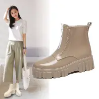 在飛比找蝦皮商城精選優惠-韓版網紅雨鞋   女時尚外穿   厚底   加絨雨靴  短筒