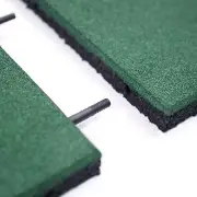 Easy DIY Interlocking Outdoor Rubber Tiles 20" x 20" x 1” Thick for Playgroun...
