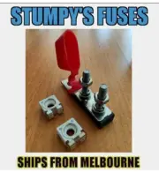 MRBF DOUBLE TERMINAL FUSE BLOCK 8MM includes 2 fuses Of Your Choice
