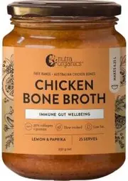 Nutra Organics Chicken Bone Broth Concentrate Lemon & Paprika 250g
