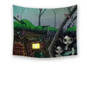 Fairytale Fairy Dwelling Underhill House Tapestry