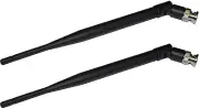 2 PCS 1/2 Wave UHF Antennas BNC Connectors for Sennheiser 2000/3000/5000 Series
