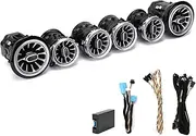 Air Vent Light Kit Compatible with E‑Class W213 C238 2017‑2021, LED Turbine Ambient Lighting 64 Color Front Vent Replacement