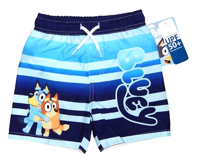 BLUEY & BINGO Swim Trunks UPF-50+ Bathing Suit Toddler's Size 2T or 4T NWT $24