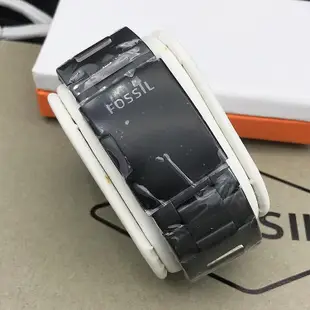 FOSSIL鋼錶帶不鏽鋼黑色24MM平口通用男士手錶JR1401配-3C玩家