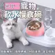 【寵物喝水慢食碗】 寵物碗 貓碗 狗碗 組合雙碗 慢食碗 飼料盆 飼料碗 自動飲水盆【BE1011】