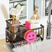 Sponge Holder for Kitchen Sink,Smiley Face Sink Caddy with Removable Brush...
