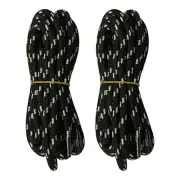 2 pairs 5mm Thick Heavy duty Round Hiking Work Boot Shoe laces Strings Men Women