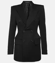 [Balenciaga] Balenciaga Hourglass wool blazer AU 12 black