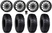 System 3 SB-5 15" Wheels Grey 30" Intersect Tires Textron Wildcat XX