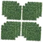 Grass Wall 24 Pack 20"x20" Artificial Boxwood Hedge Wall Panels, Privacy