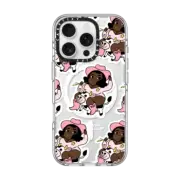 iPhone 16 Pro Clear Case MagSafe Compatible Booty Rockin' Cowgirl by Mel Stringer