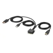 Modular HDMI and DP Dual-Head Host Cable 6 ft.