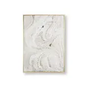 Graham & Brown Marble Luxe Wall Art, Light Grey/Gold 20.00" x 2.00"
