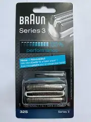 BRAUN 32S Replacement Foil Head Cutter Blades Shaver Razor Cassette Series 3 NEW