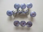 12 Sets Jean Button Pins No Sew Instant .68" Replacement Button Adjustable Pants