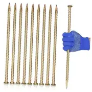 16 Inch Rebar Stakes - 1/2 Inch Diameter Galvanized Steel Ground Anchors - 20