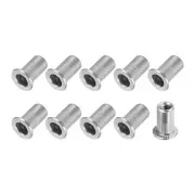 Rivet Nuts (M4) 20Pcs, 304 Stainless Steel Knurled Threaded Insert Nuts
