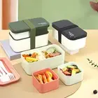 Insulated Bento Box Lunch Container Leak-proof Lunchbox Stackable Snack