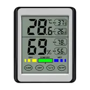 Electronic Digital Display Temperature Hygrometer Lcd Weather Station High Precision Backlight Touch