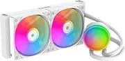 SAMA L40 CPU AIO Water Cooler, 2000 RPM 4Pin PWM Quiet ARGB Fans, 240mm Liquid Cooler for LGA 1366/115X/2011/1200/1700/1851 and AM4 AM5, White