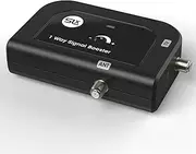 SLx TV Signal Booster Aerial Amplifier, 1 Way Signal Distribution Amplifier with F-Type Connections