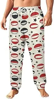 [Generic] Men's Sweatpants, Starry Rugby Ball Layout-7, Polyester Joggers, Sweatpants Jogging Pants for Workout Running