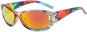 [TYUVIVO] Fashion Wrap Sunglasses Women Luxury Gradients Lens Leopard Frame Golden Butterfly Hinge Decoration UV400