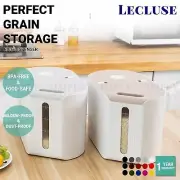 Lecluse Rice Dispenser Cereal Storage Box Spaghetti Noodle Container Sealed
