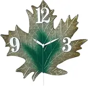 Outdoor Wall Clock Weatherproof, Metal Garden Wall Clocks Outdoor Retro Garden Ornaments Outdoor, Sweep Seconds Movement Easy to Read Precise Timing Creativity Easy Install