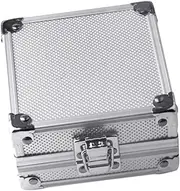 Ｂｅｓｇａ Tattoo Kit Box Storage Bag Large Capacity Tool Box, Lightweight Convenient with Sponge, Multipurpose with Lock Organizer, Silver