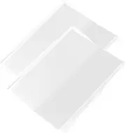 2Pcs Transparent Book Cover Scratch Protection for Notebooks and Design for Book Accessories and Organizing