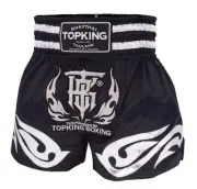 TOPKING Boxing Shorts Muay Thai MMA training TKTBS-234 Black Made TH Size S-XXL