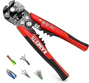 KAIWEETS Wire Stripper - 3 in 1 Automatic Self Adjusting Wire Stripping Tool | Wire Cutter For Electrical Wire Stripping, Cable Cutting, Crimping Tool | Heavy Duty Self Adjusting Wire Strippers