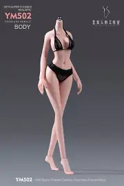 1/6 ZZ YM502M Yishu Flexible Seamless Suntan Female Action Figure Anime Body Toy