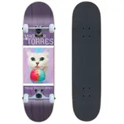 Meow Vanessa Torres Furreal Complete Skateboard Multi 7.75 - Purple