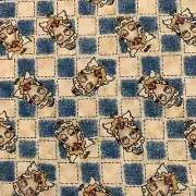 Vintage Angels Checkered Background Lori Gardner Moda Fabric 1997 Angel 42x34"