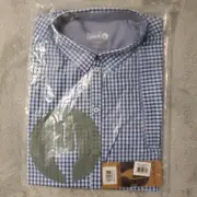 Chef Works Urban Collection Shirt Mens Size XL Blue Checkered