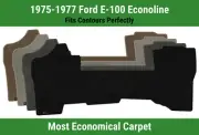 Lloyd Velourtex Front Row Carpet Mat for 1975-1977 Ford E-100 Econoline (for: Ford)