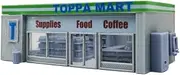 Outland Models Railway Scenery Convenience Store & Accessories 1:87 HO Scale